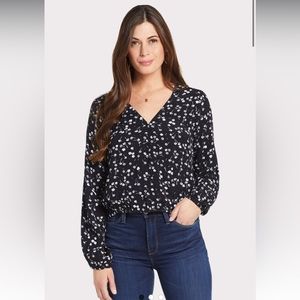 Sanctuary Cori Blouson Sleeve Top in Floral Size S